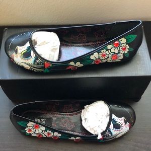 Iron Fist All Hope Abandoned Vegan Ballet Flats 7